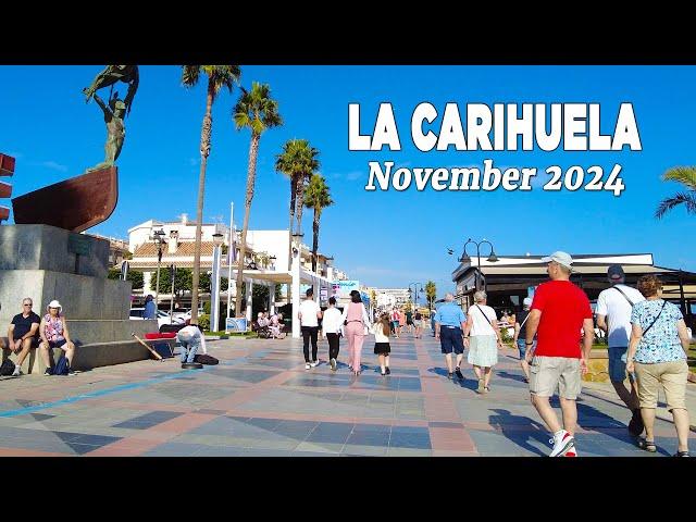 La Carihuela Torremolinos Spain Walking Tour Malaga November 2024 [4K]