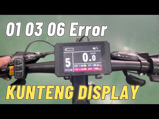 How to check lcd display error 01 03 06 for mountain ebike motor kits