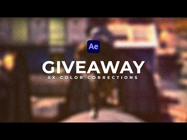 FREE COLOR CORRECTION PACK FOR AFTER EFFECTS - After Effects Giveaway