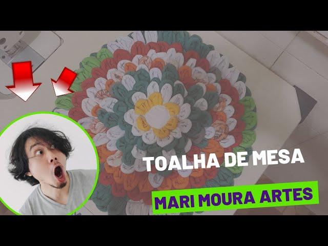 Toalha de mesa #toalhas #tapetederetalhos #tapetefacil #ganhedinheiro #marimouraartes #façaemcasa