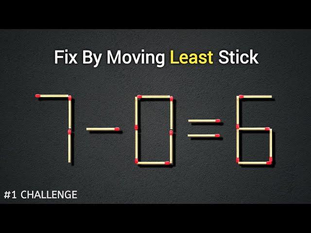 Move one matchstick brain out puzzle | Puzzle solve trick