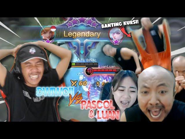 NANTANG 1 vs 2 Miya 6000 Match Pascol & Luan Luan , Jurus Andalannya Sampe Keluar!! - MOBILE LEGEND