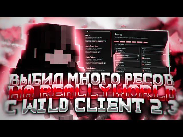 ВЫБИЛ МНОГО РЕСОВ НА REALLYWORLD С БЕСПЛАТНЫМ ЧИТОМ WILD FREE! MINECRAFT. WILD CLIENT