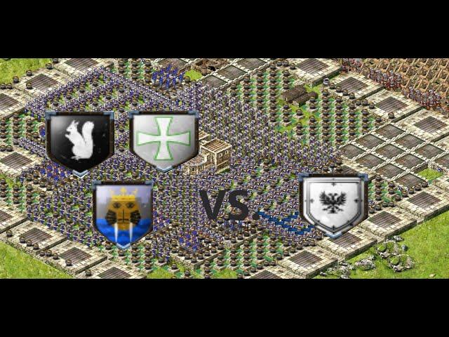 STRONGHOLD KINGDOMS DEFENSE: king khan1 LOSES VILLAGE TO 6 CAPTAINS BACK DOOR