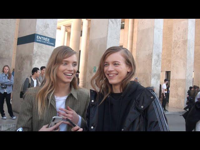 FASHION WEEK PARIS    REBECCA LEIGH  LONGENDYKE and FRAN SUMMERS