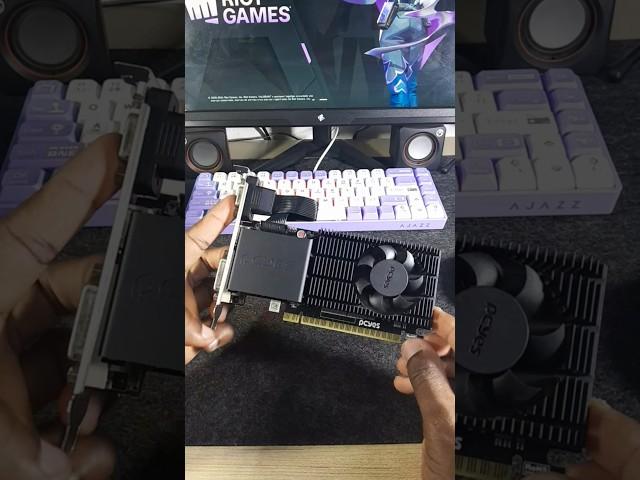 Placa de Video GT 610 2GB DDR3 EDGE LOW PROFILE SINGLE FAN GPU NVIDIA GEFORCE #review #nvidia #setup