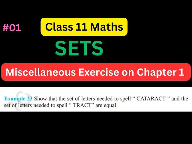 Example 23 Chapter1 Class 11 Math || Example23 Class11 Ch 1 Math || Chapter1 Example23 Class11