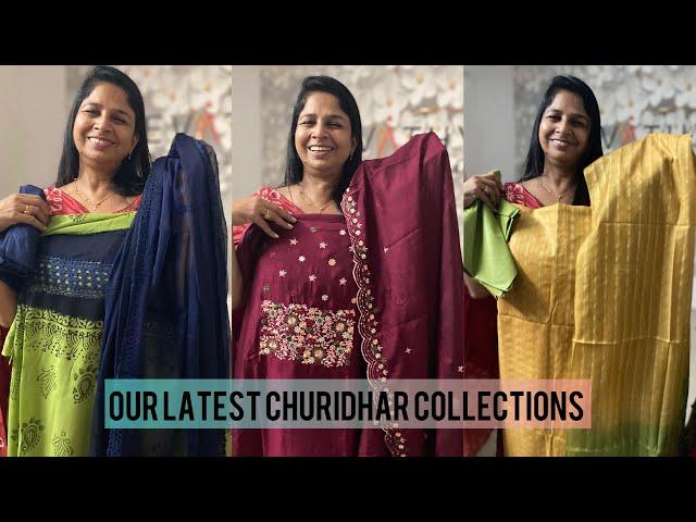 OUR LATEST CHURIDHAR COLLECTIONS | Revathy Wedding Collection Muvattupuzha | mob: 8089575564