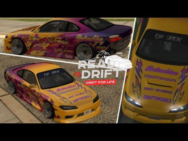 Real Drift MTA | Рисуем Nissan Silvia S15 в ливрее Low Origin