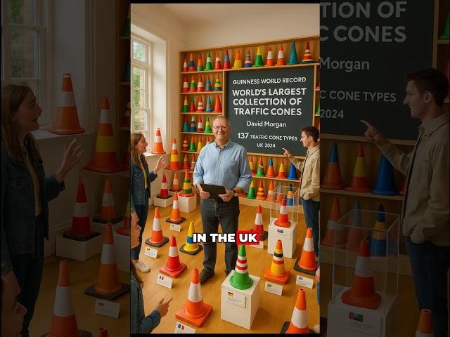 Inside the Worlds Largest Traffic Cone Collection A Colorful Guinness World Record in the UK