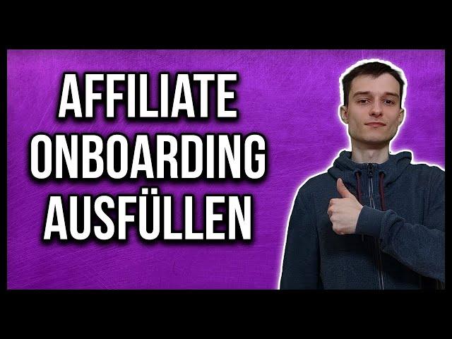 Twitch Affiliate-Onboarding Steuerfragebogen ausfüllen