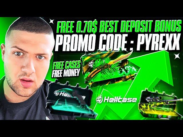 HELLCASE PROMO CODE - PYREXX : FREE MONEY $0.70 BONUS ON HELLCASE PROMOCODE REVIEW 2024-2025 