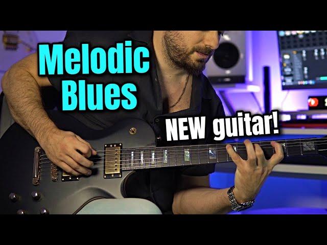 Melodic Blues in Am | New Kiesel Guitar Test!