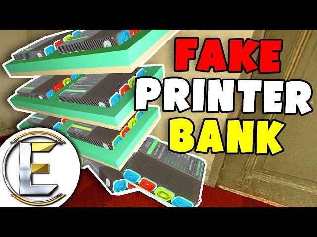 Fake Money Printer Bank - Gmod DarkRP Life (I Stole Everyone's Money From Printers Made 1 Million)