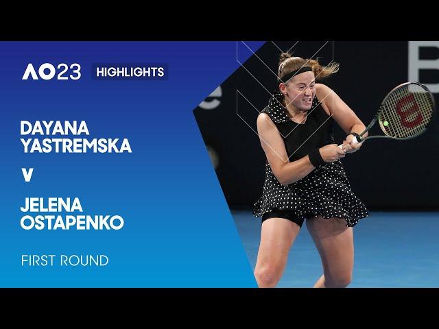 Dayana Yastremska v Jelena Ostapenko Highlights | Australian Open 2023 First Round