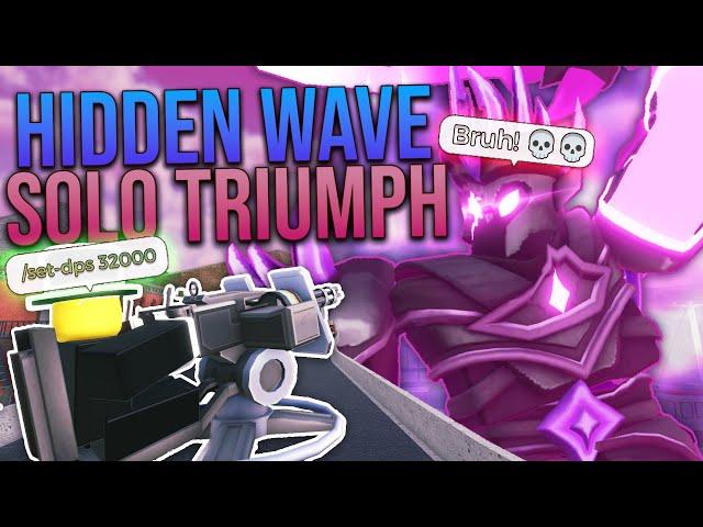 I Used Admin Commands To Solo Triumph Hidden Wave! | Roblox TDS