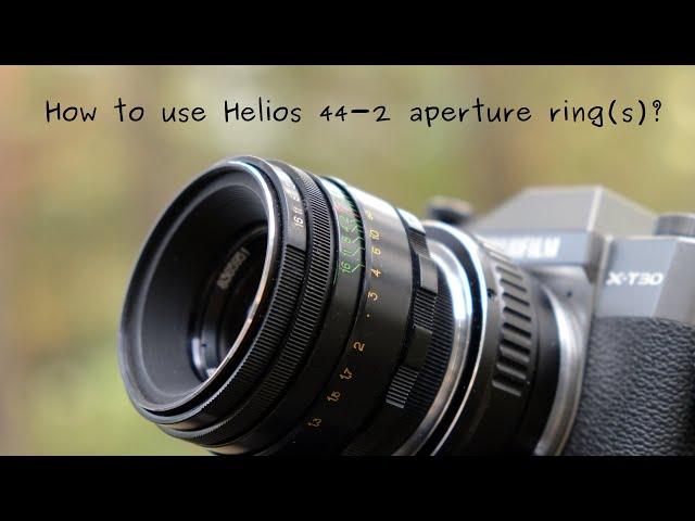 How to use the Helios 44-2 aperture rings? Here's a quick tutorial.