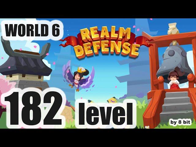 Realm Defense - World 6, level 182 Campaign Mode cleared, 3 stars