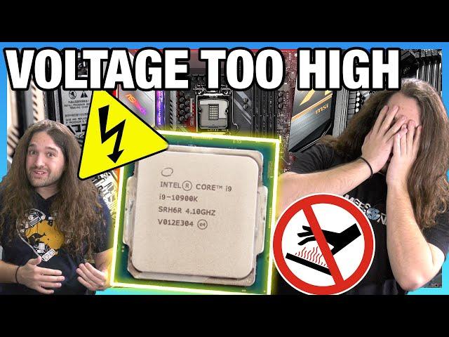 Do Not Use Z490 Motherboard Auto Settings: Excessive Voltage, Power, & Heat