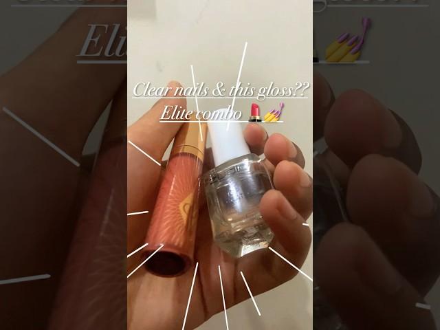 this gloss & clear nails? instant glow. #shorts #cleangirl #lipgloss #aestheticshorts #softgirl