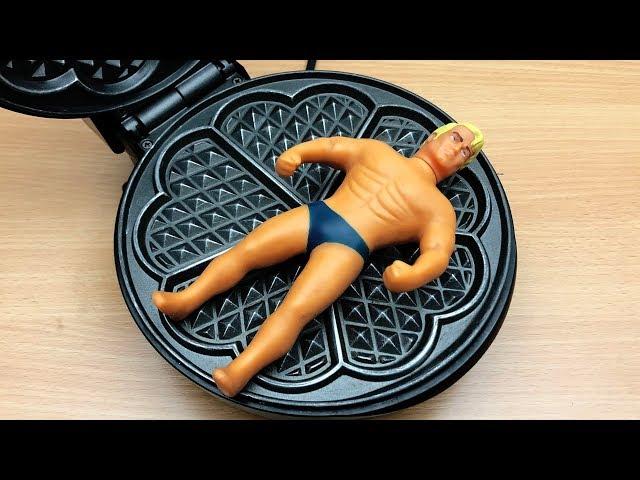 EXPERIMENT WAFFLE IRON vs Stretch Armstrong