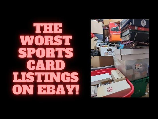 THE WORST AND MOST EXPENSIVE SPORTS CARD COLLECTIONS LISTED ON EBAY!