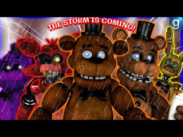 Gmod FNAF | A Super Storm hits Freddy Fazbear's Pizzeria!