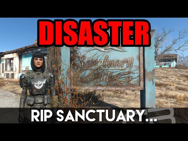 THE GAME DESTROYED MY SANCTUARY BUILD!!! (Fallout 4 Settlement Tour)