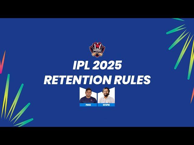 IPL 2025 retention Rules|pdoggspeaks