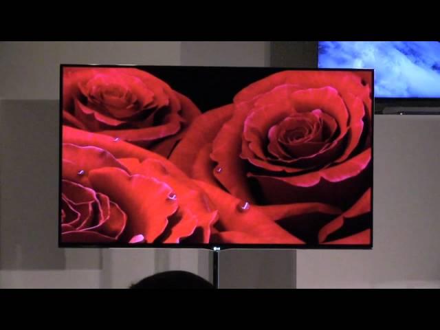 LG 55-Inch OLED TV first look at CES 2012