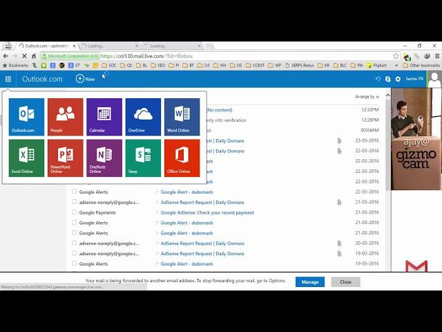 Microsoft Live Email and Outlook Services and Features.