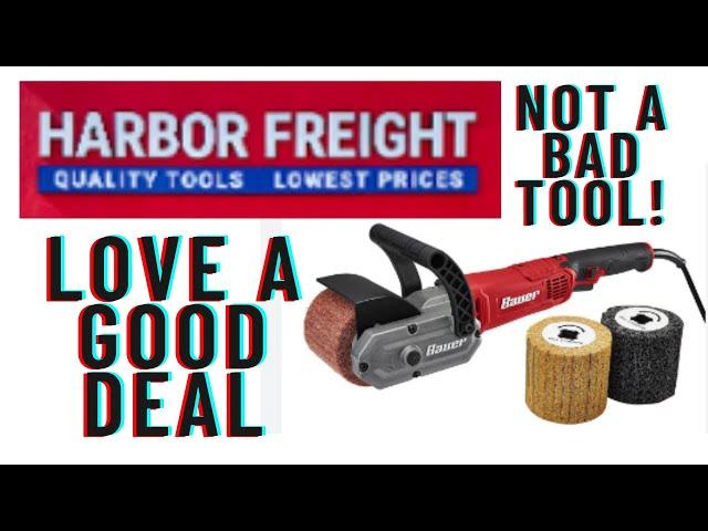 Harbor freight Surface conditioning tool un boxing. - this this is actually pretty cool!