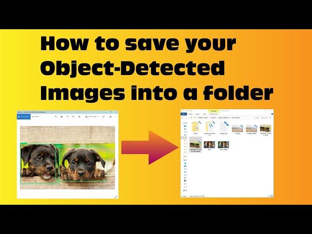 How to save object-detected images into a folder