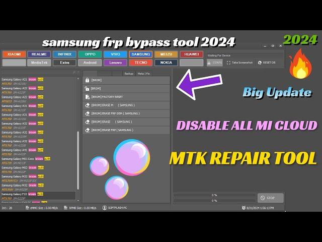 MTK REPAIR TOOL 2024 | MI Unlock tool | mtk auth bypass | SAMSUNG FRP BYPASS 2024