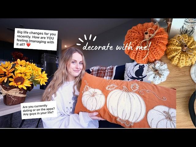 decorating for fall + Q&A