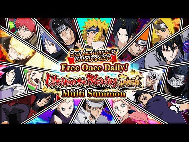 *FREE* ONCE DAILY BLAZING BASH MULTI SUMMONS ARE INSANE!! | Naruto Ultimate Ninja Blazing