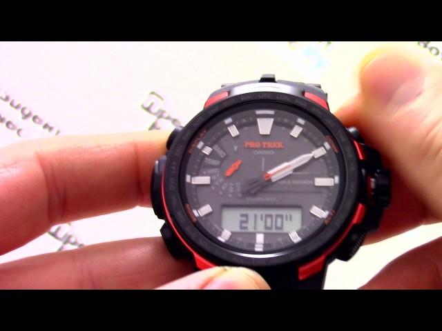 Часы Casio Pro Trek PRW-6100Y-1E - Инструкция, как настроить от PresidentWatches.Ru