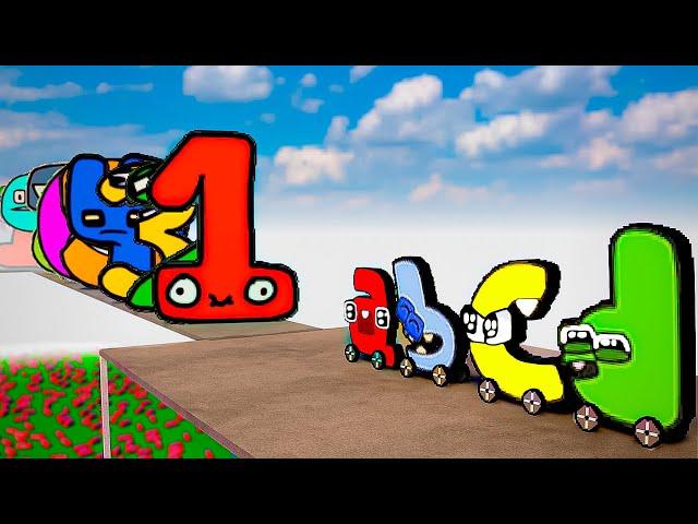 NUMBER LORE WALLS 1-30 VS ALPHABET LORE CARS a-z VS BABY ALPHABET LORE CARS a-z | TEARDOWN