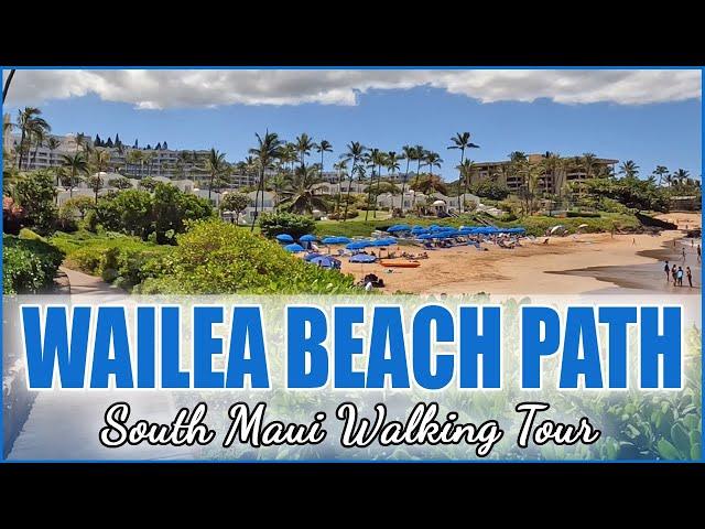 Wailea Beach Path Walking Tour South Maui Hawaii Mokapu Ulua Polo Wailea Beaches Jogging 4K