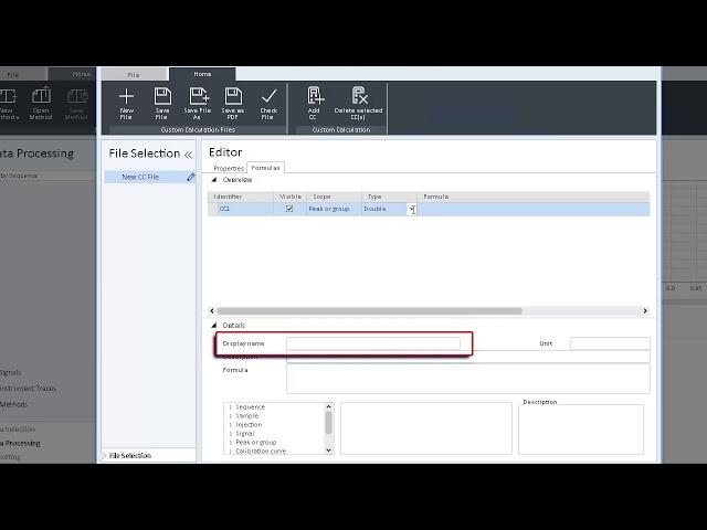 How to create a custom calculation in OpenLab CDS