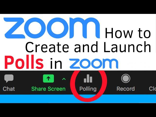 How to Create and Launch Polls in Zoom Meetings | Zoom Polls Tutorial