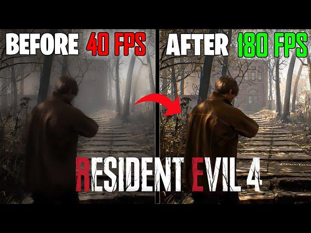  Resident Evil 4 : Increase FPS And Fix Lag & Stutter on Low End PC  Resident Evil 4 FPS Drops Fix