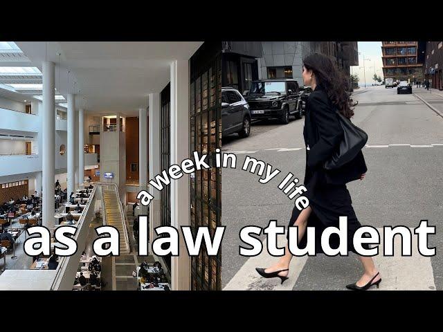 law school study vlog ️ productive uni days, studying, classes, living alone in copenhagen