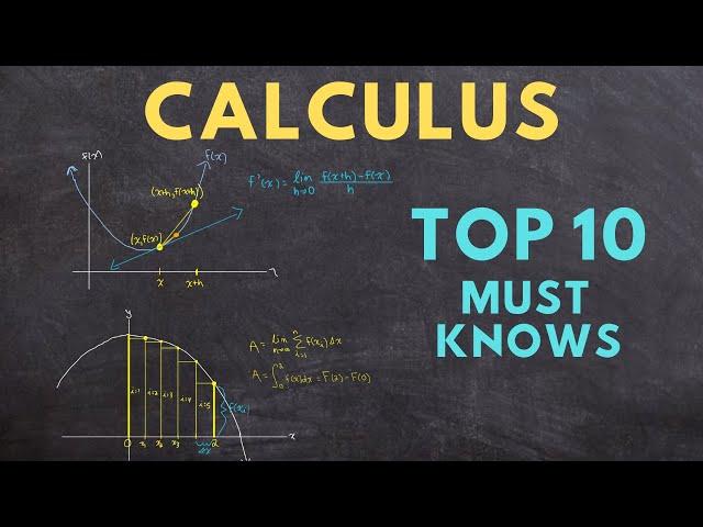 CALCULUS Top 10 Must Knows (ultimate study guide)