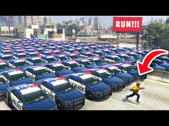 CAN 1 ROBBER ESCAPE 100 COPS IN GTA 5?