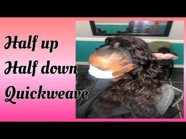 Half up and Half Down Quickweave