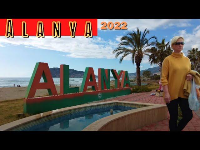 alanya street walking tour FEBRUARY 2022 ! winter in alanya ! 4K VİDEO antalya turkey holiday travel