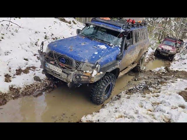 @OFFROAD из ВЕСНЫ в ЗИМУ 4- NISSAN Patrol и КРУЗАК СОТКА на НЕИМОВЕРНОМ маршруте в Карпатах