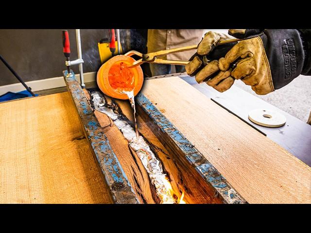 I Tested Pouring Molten Aluminum in Wood