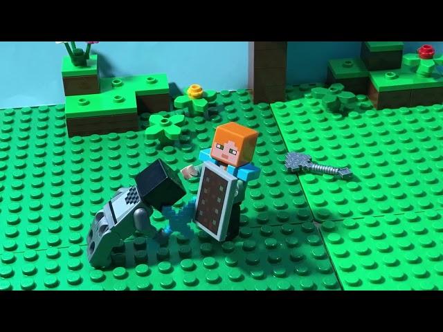 Lego stop motion animation Minecraft make a joke for PRO the ending is?